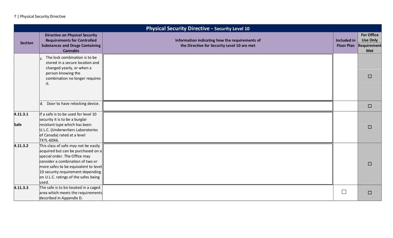 Large thumbnail of Physical Security Directive - Security Level 10 - Mar 2019