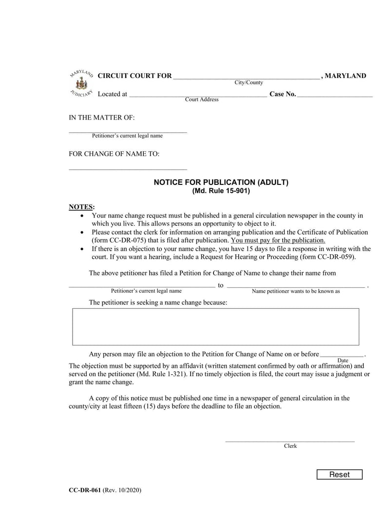 Large thumbnail of Form CC-DR-061