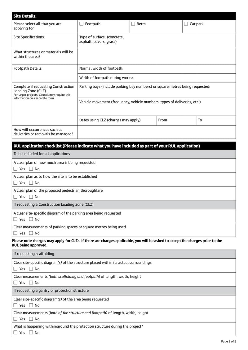 Large thumbnail of Road Usage Licence - Jan 2022