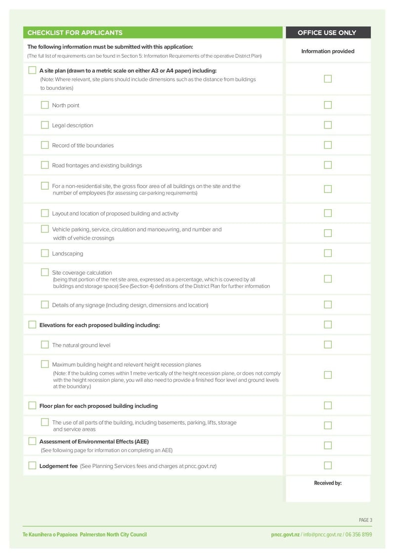 Large thumbnail of Resource Consent Application Form - Jul 2021