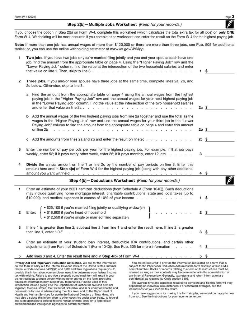 Large thumbnail of Form W-4 - Dec 2020