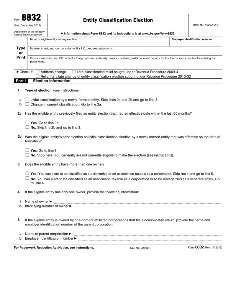 Large thumbnail of Form 8832 - Dec 2013
