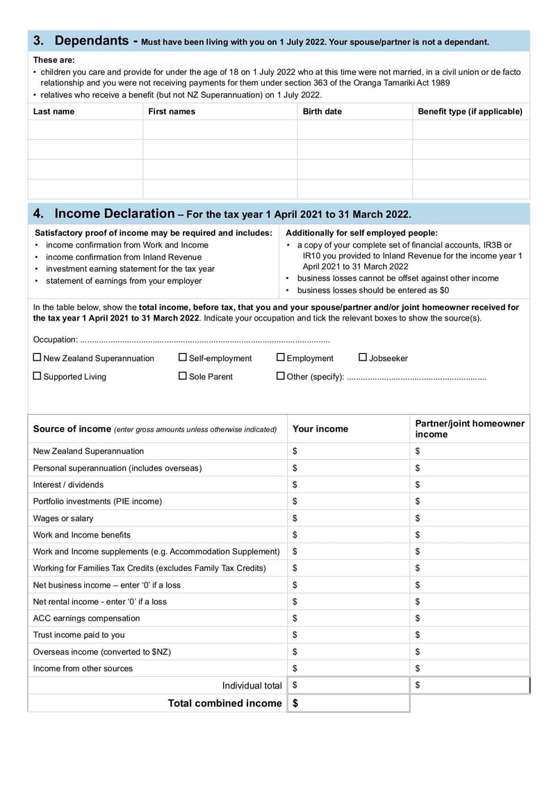 Large thumbnail of Rates Rebate Application Form - Apr 2022