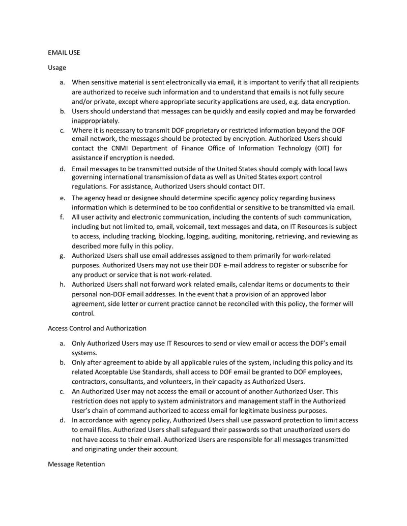 Thumbnail of EDP-AUP Office of Information Technology Acceptable Use Policy - Jun 2021 - page 9