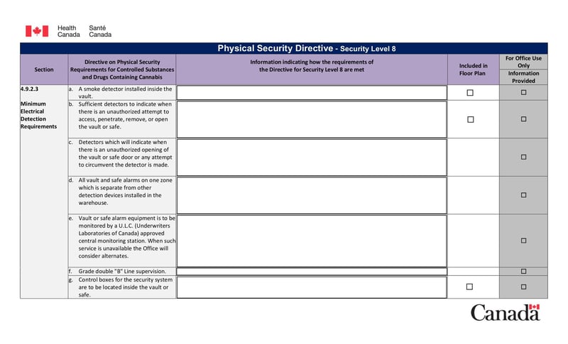 Large thumbnail of Physical Security Directive - Security Level 8 - Aug 2021