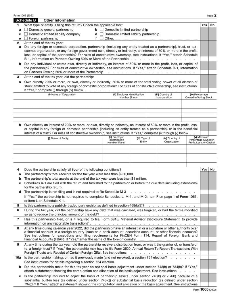 Large thumbnail of Form 1065 - Jan 2022