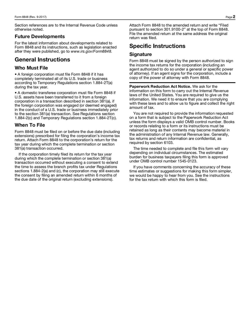 Large thumbnail of Form 8848 - Sep 2017