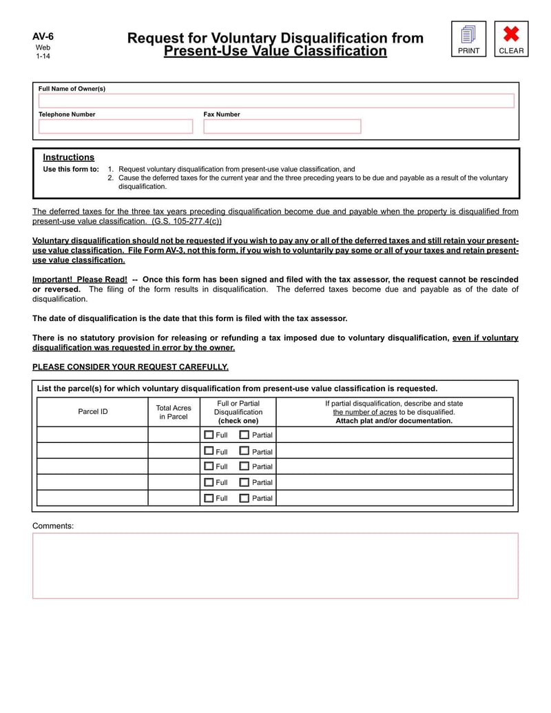 Large thumbnail of Form AV-6