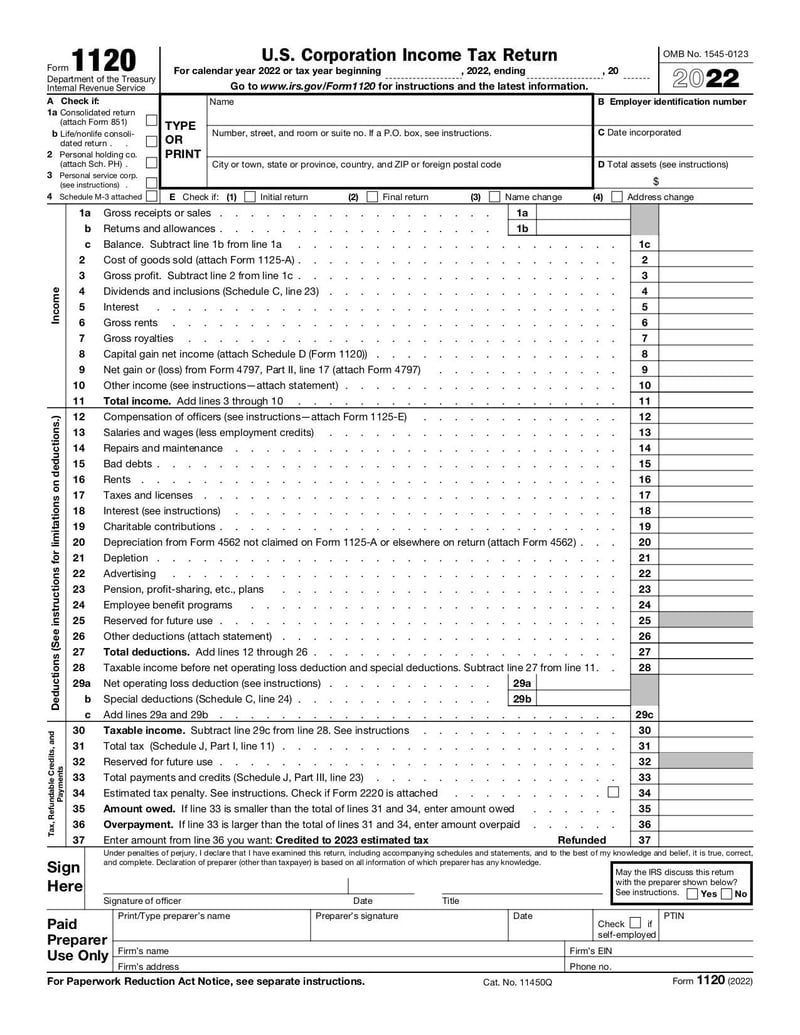 ちょまページ Form 1120 | Fill and sign online with Lumin