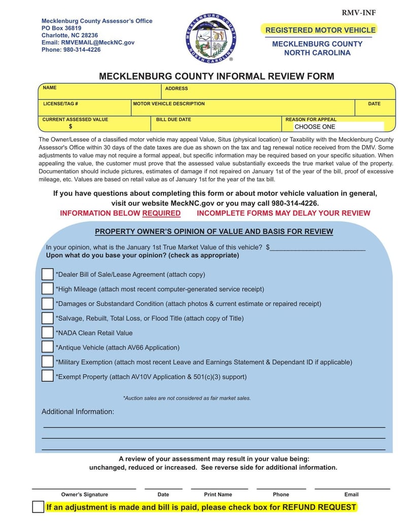 Large thumbnail of Form RMV-INF