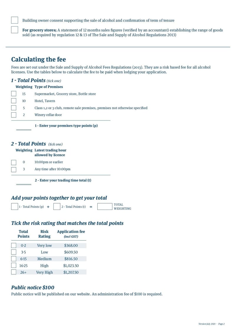 Large thumbnail of New Off Licence Application Form - Jul 2021