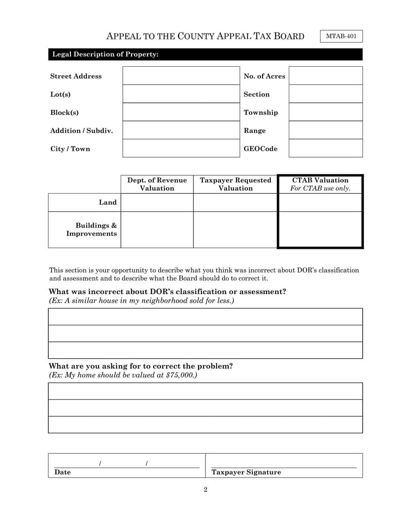 Large thumbnail of Form MTAB-401