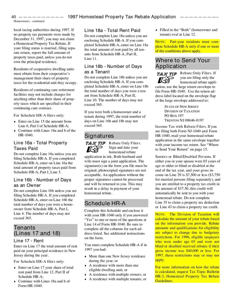 Large thumbnail of Form HR-1040-X - Aug 2007