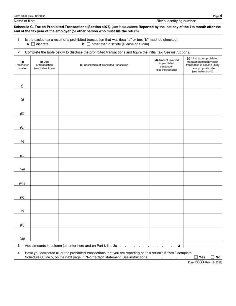 Large thumbnail of Form 5330 - Dec 2022