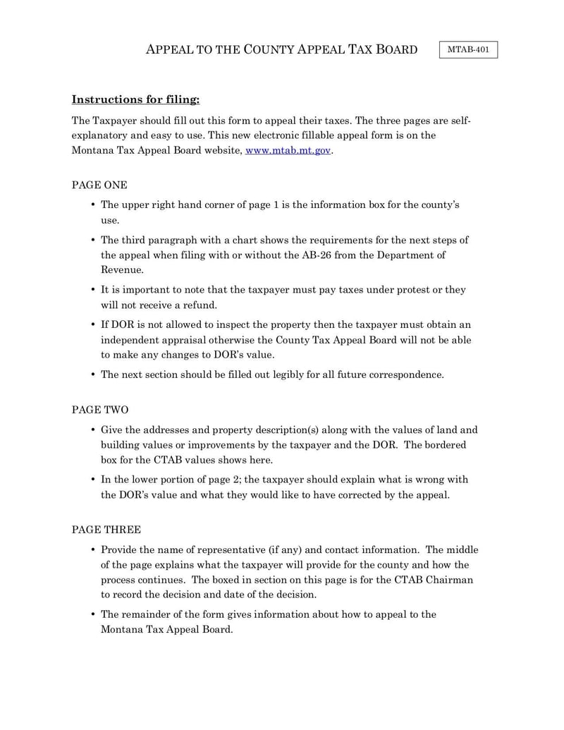 Large thumbnail of Appeal Form to the County Appeal Tax Board - Jul 2017