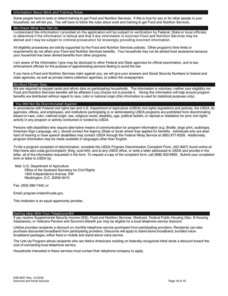 Large thumbnail of Form DSS-8207 - Jan 2019