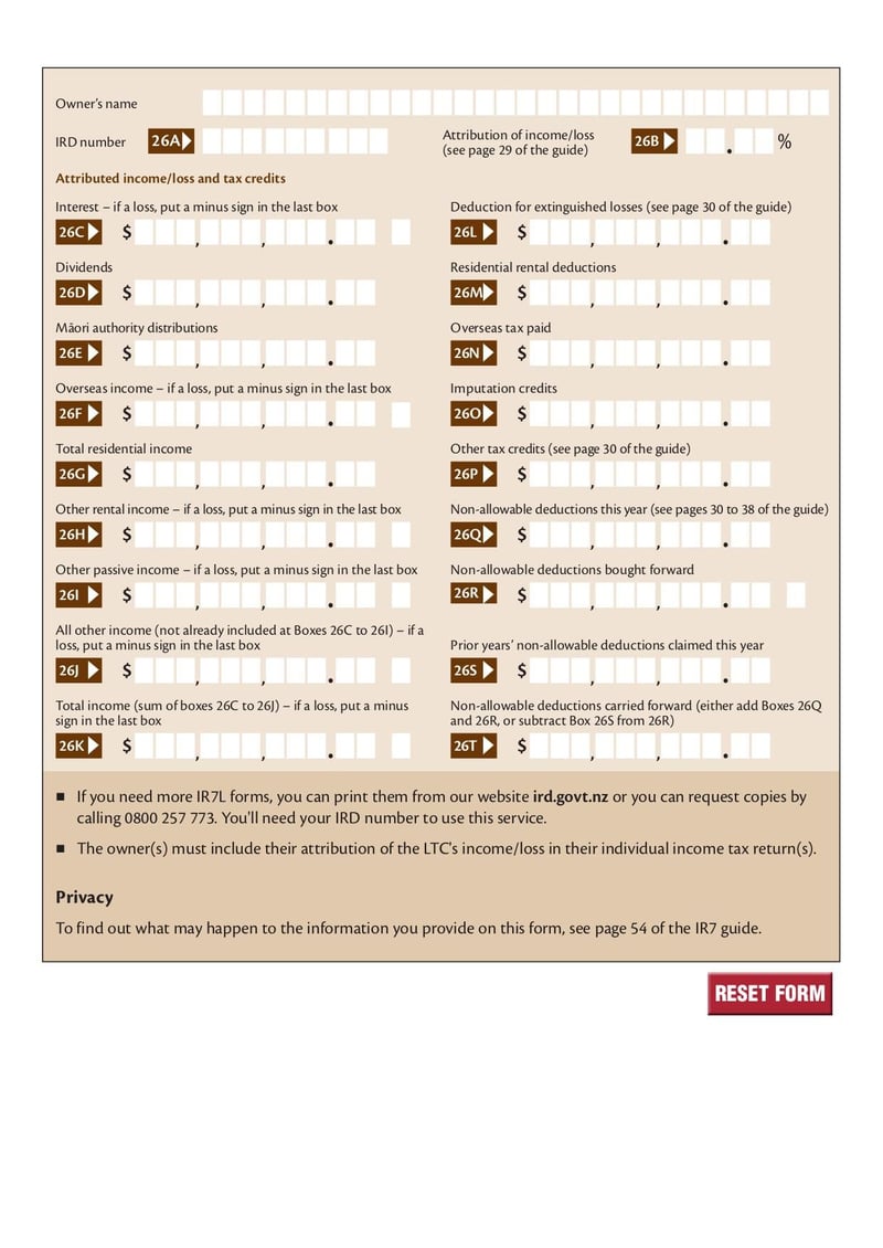 Large thumbnail of Form IR7L - Mar 2020