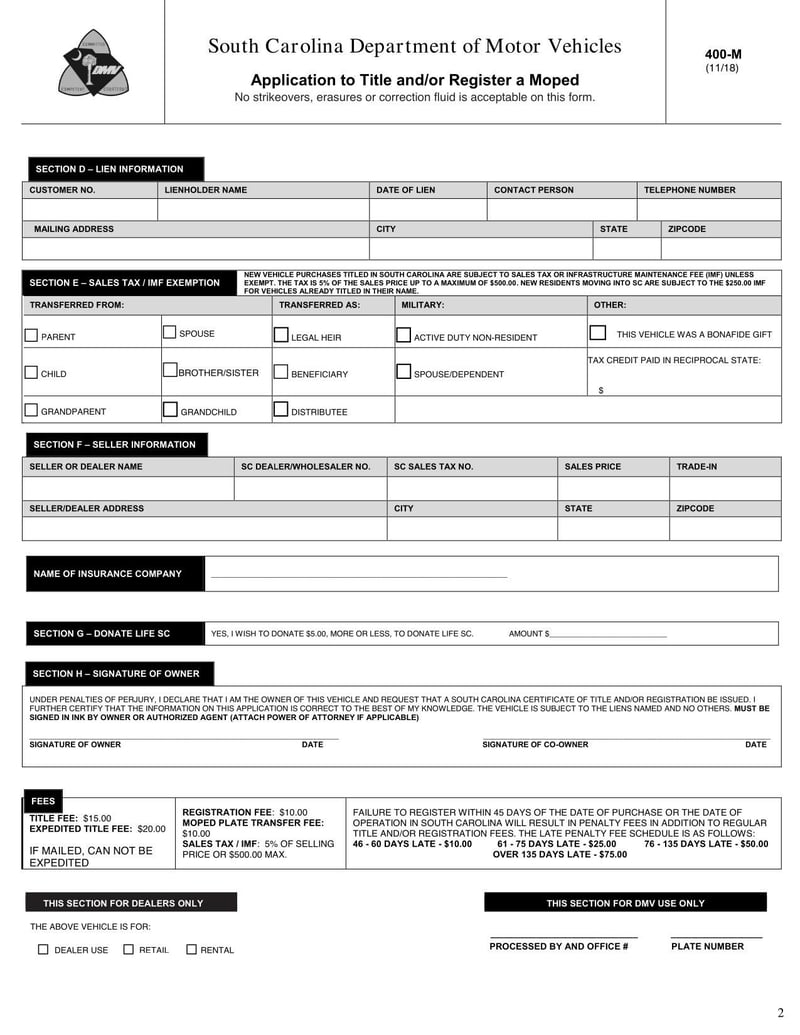 Large thumbnail of Form 400-M
