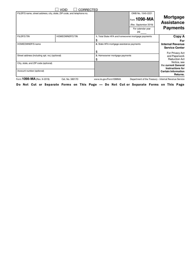 Form 1098-MA | Fill and sign online with Lumin for Free Printable 1098 Form