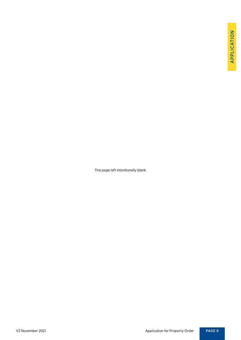 Large thumbnail of Application for Property Orders - Nov 2021