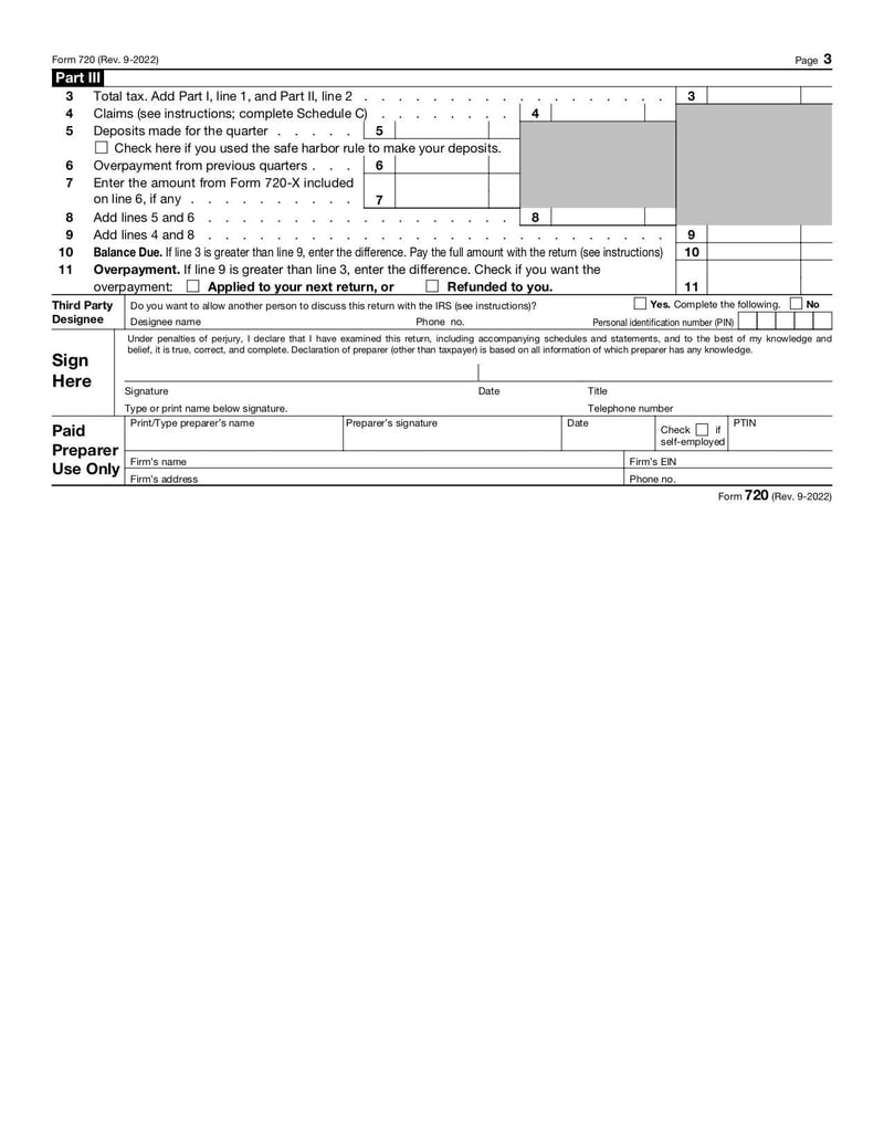 Large thumbnail of Form 720 - Sep 2022