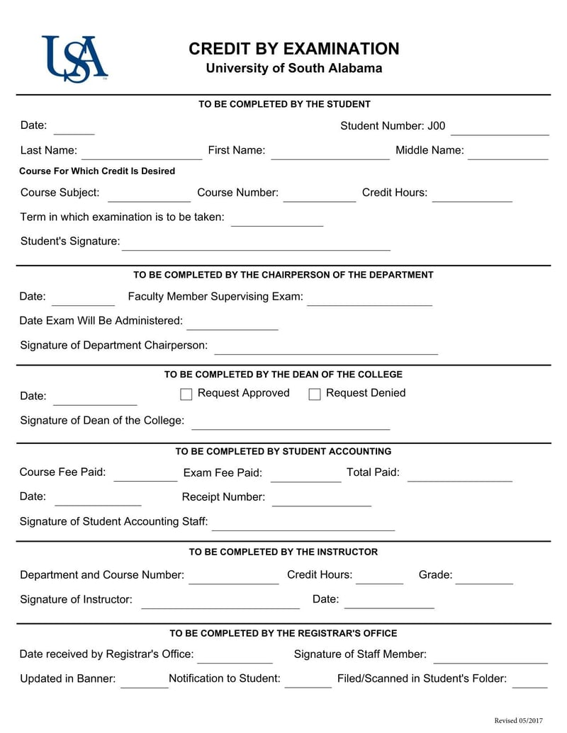 Large thumbnail of Alabama Credit by Examination