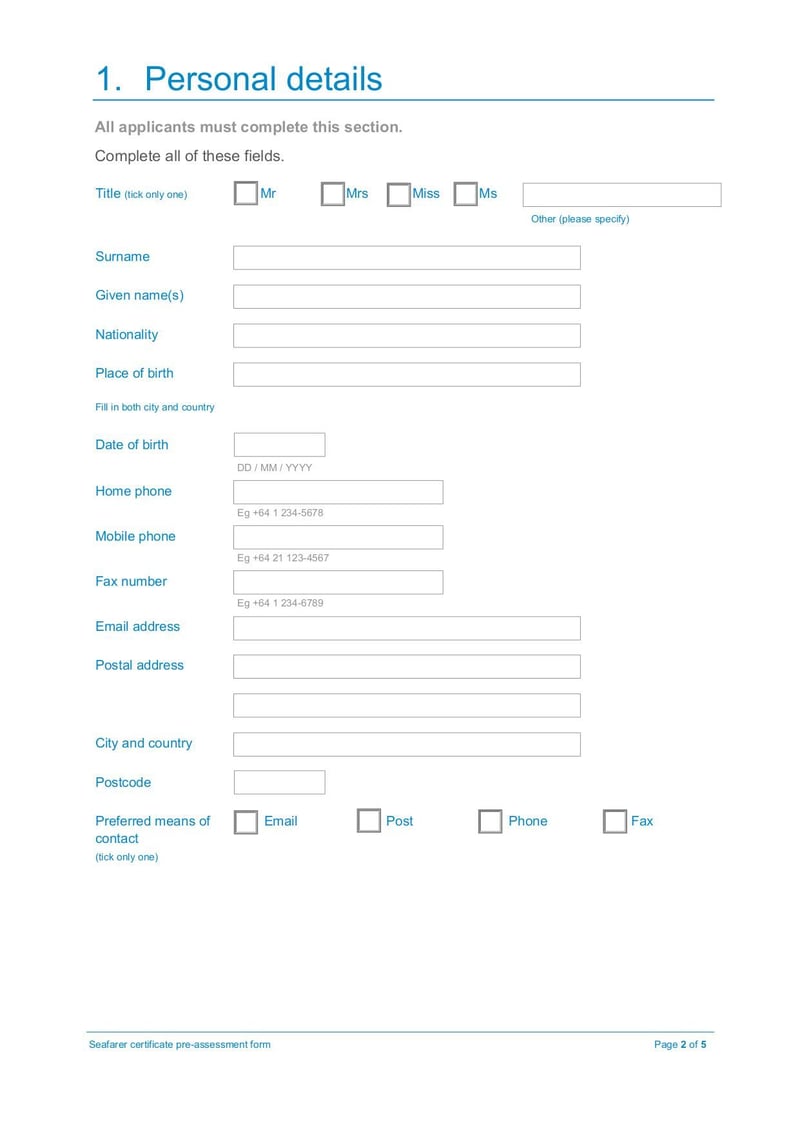 Large thumbnail of MSF119 Pre-Assessment Application Form - Nov 2020