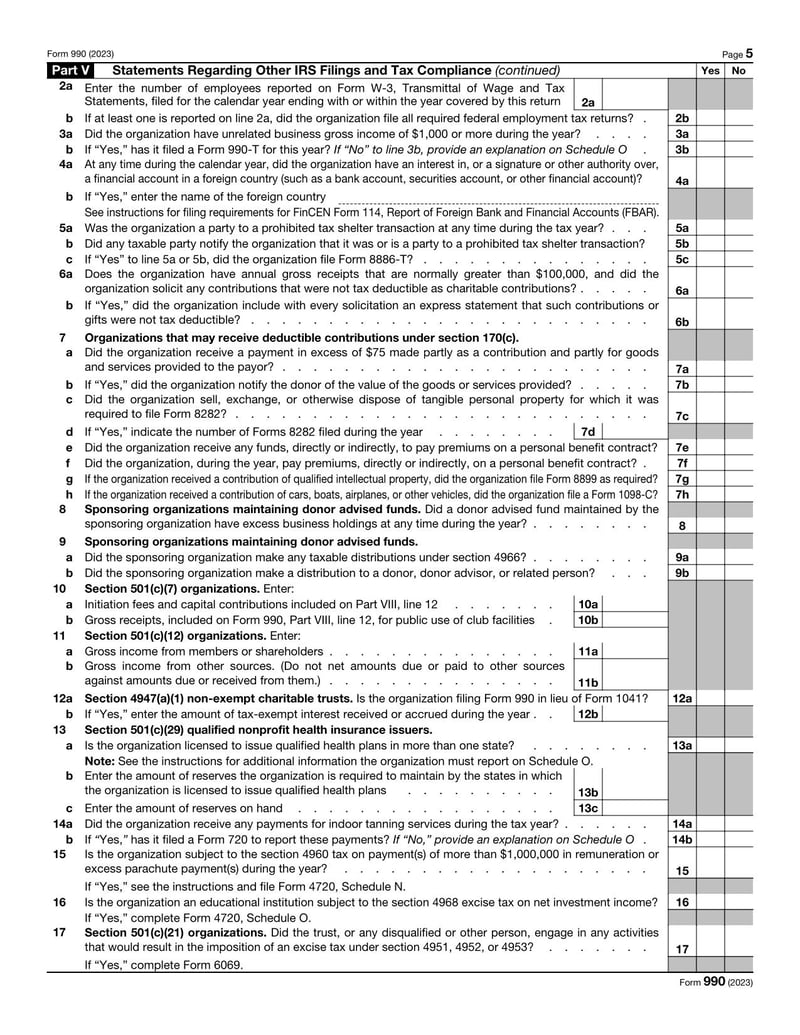 Large thumbnail of Form 990 - Jan 2023