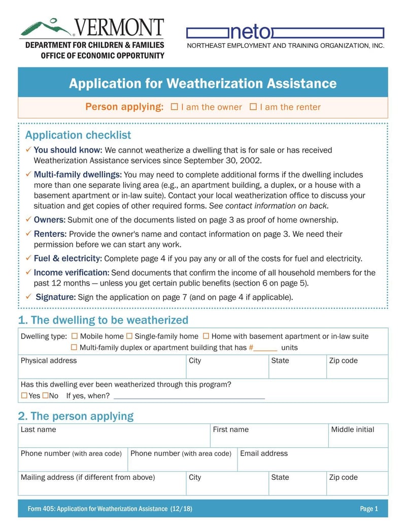Large thumbnail of NETO Form 405 (2018)