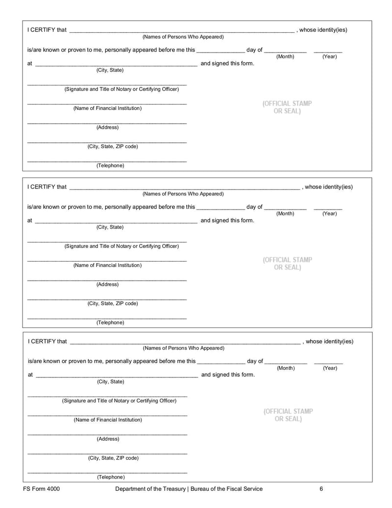 Large thumbnail of FS Form 4000 - Nov 2021