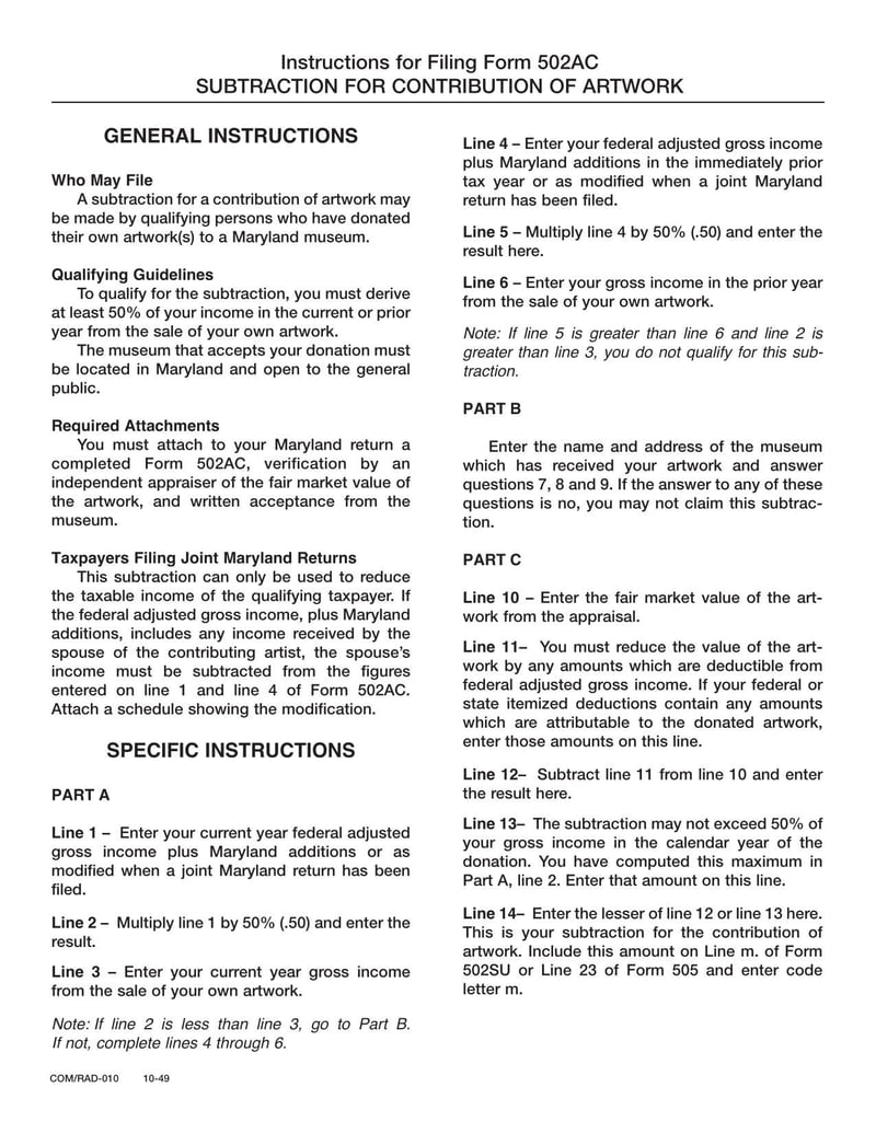 Large thumbnail of Form 502AC