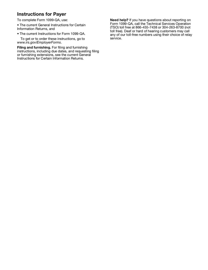Large thumbnail of Form 1099-QA - Jan 2023