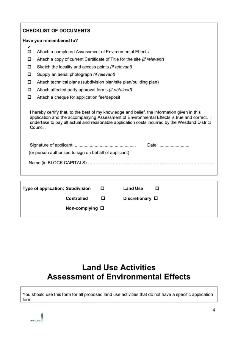 Large thumbnail of Resource Consent Application Form and Assessment of Environmental Effects - Nov 2017