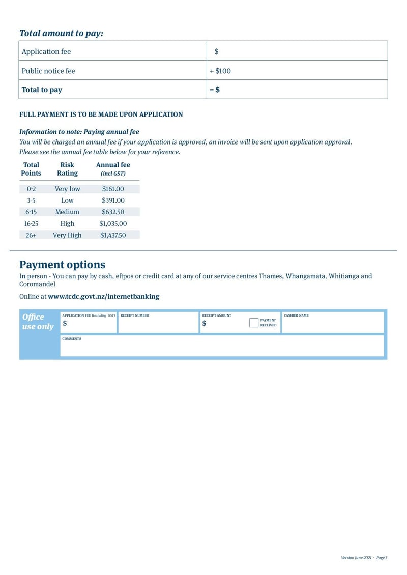Large thumbnail of Alcohol On-Licence Application Form - Jun 2021
