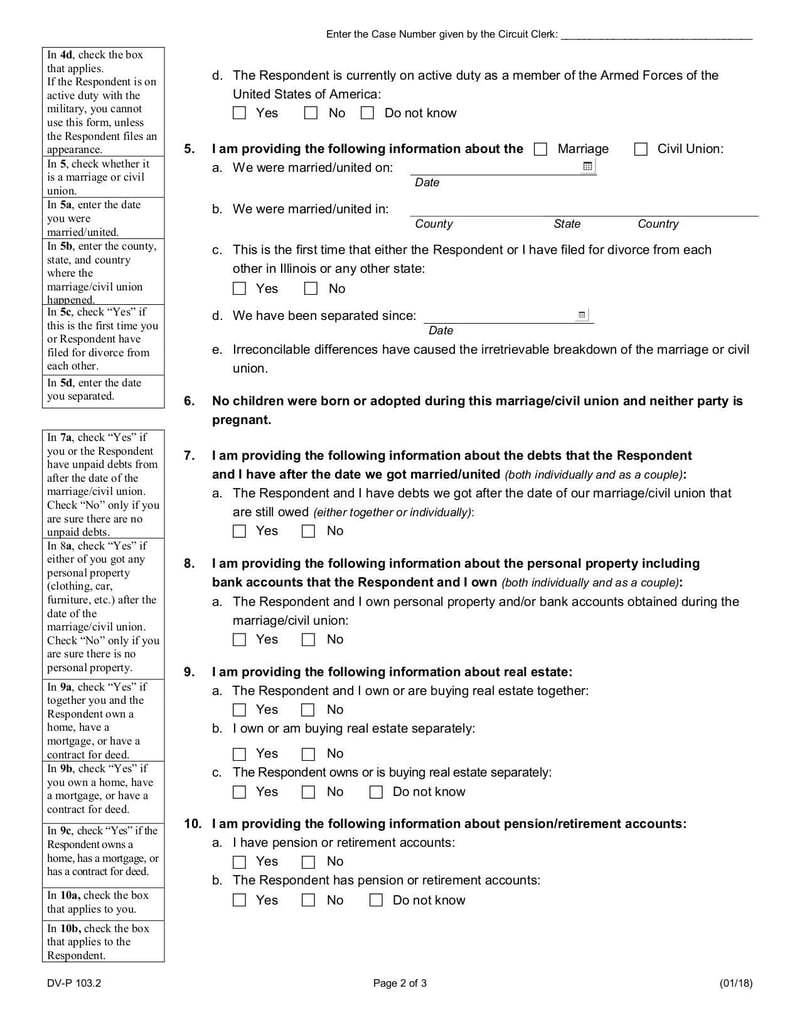 Large thumbnail of Form DV-P 103.2 - Jan 2018