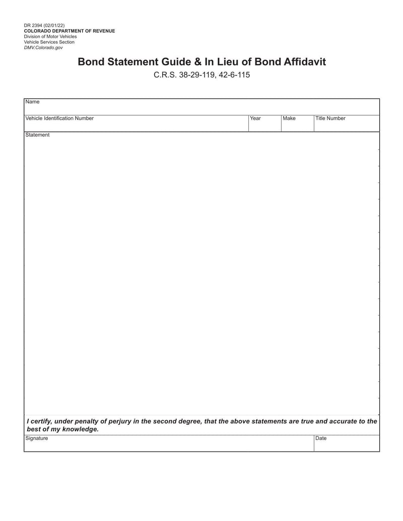 Large thumbnail of Form DR 2394 (2022)