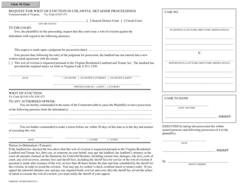 Large thumbnail of Form DC-469 - May 2021