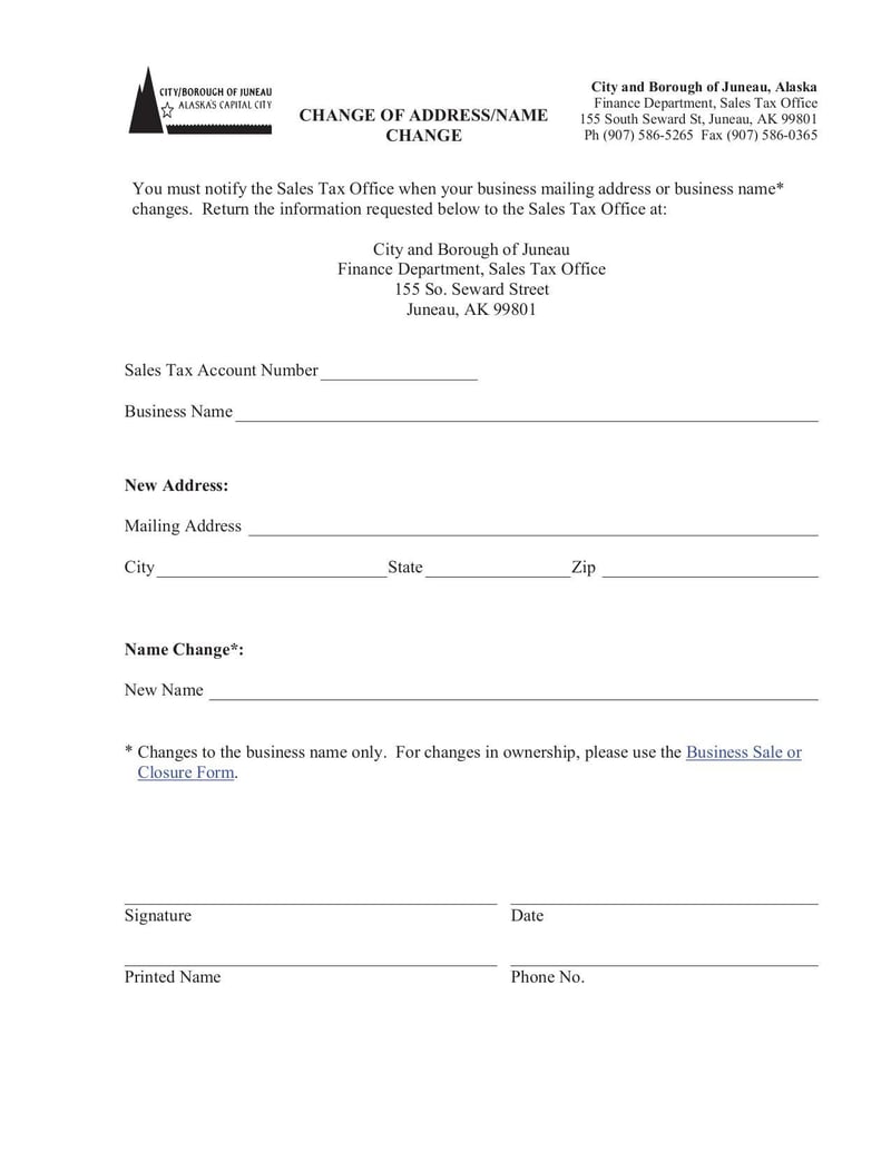 Large thumbnail of Change of Address/Name Change Form - Dec 2011