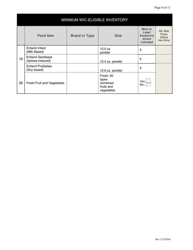 Large thumbnail of Georgia WIC Program Corporate Attachment Form