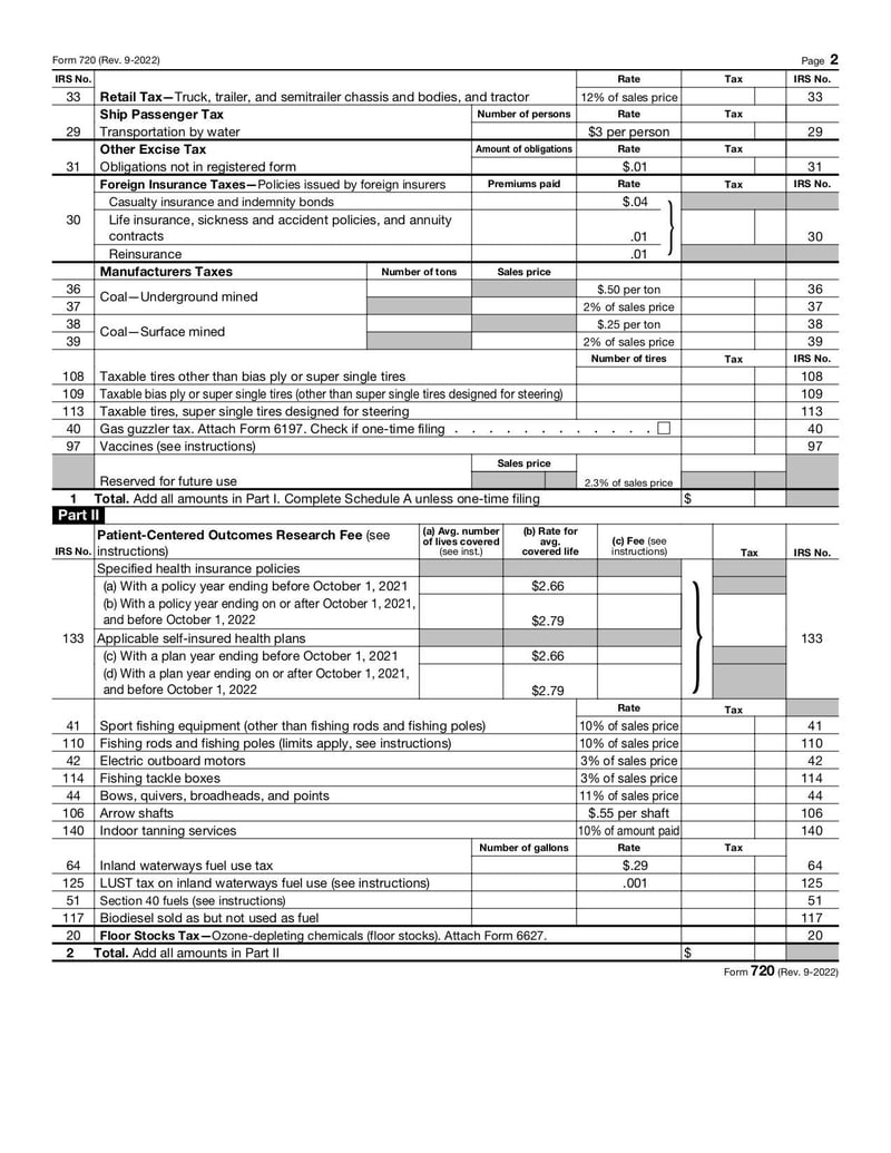 Large thumbnail of Form 720 - Sep 2022