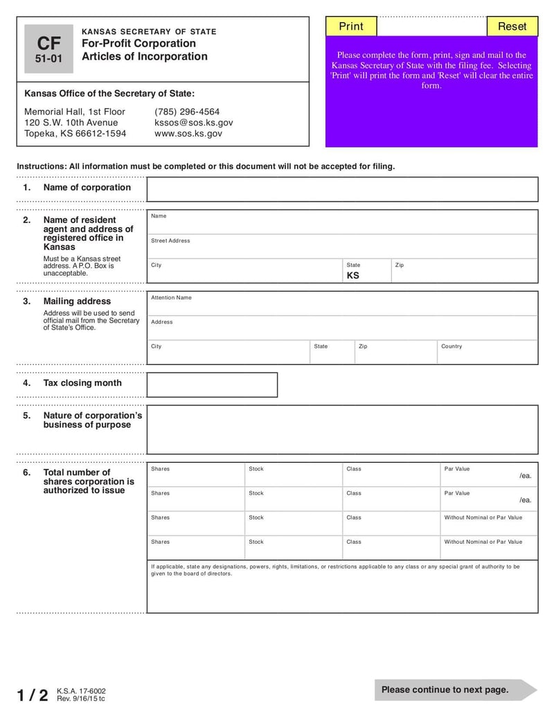 Large thumbnail of Form CF 51-01 - Sep 2015