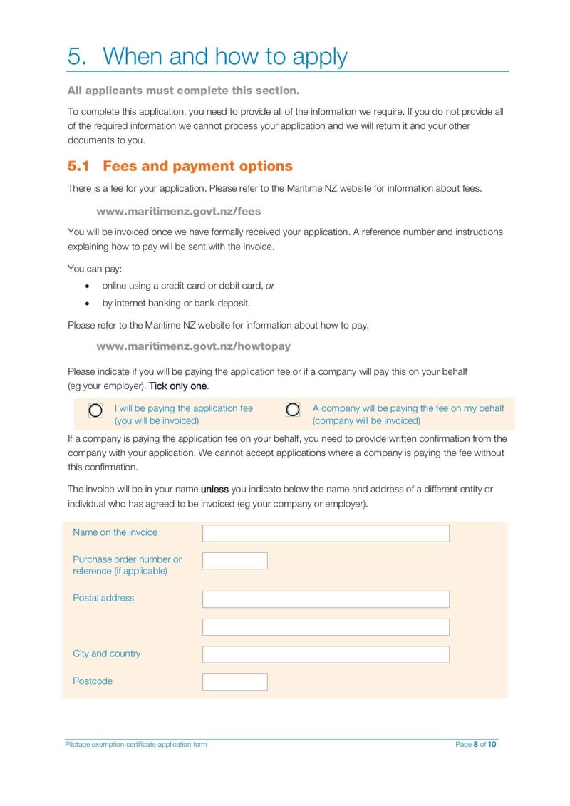 Large thumbnail of Pilot Exemption Certificate Application Form - Mar 2021