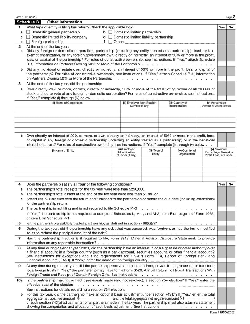 Large thumbnail of Form 1065 - Jan 2023