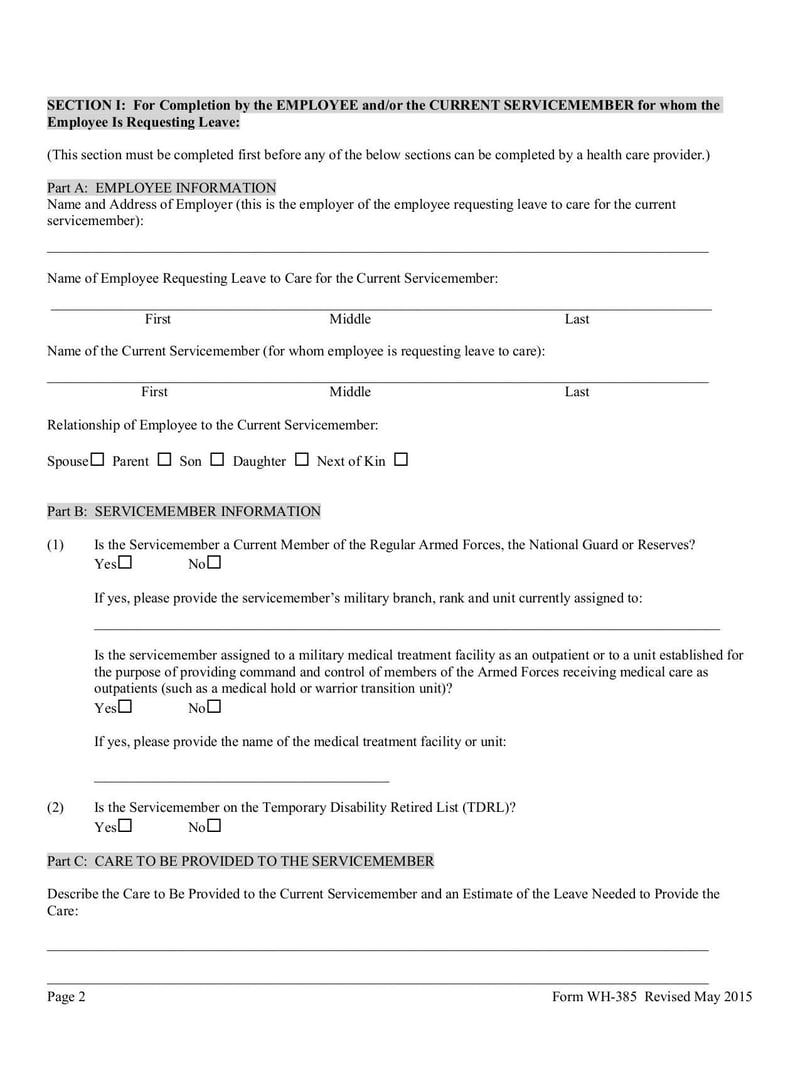 Large thumbnail of Form WH-385 - May 2015