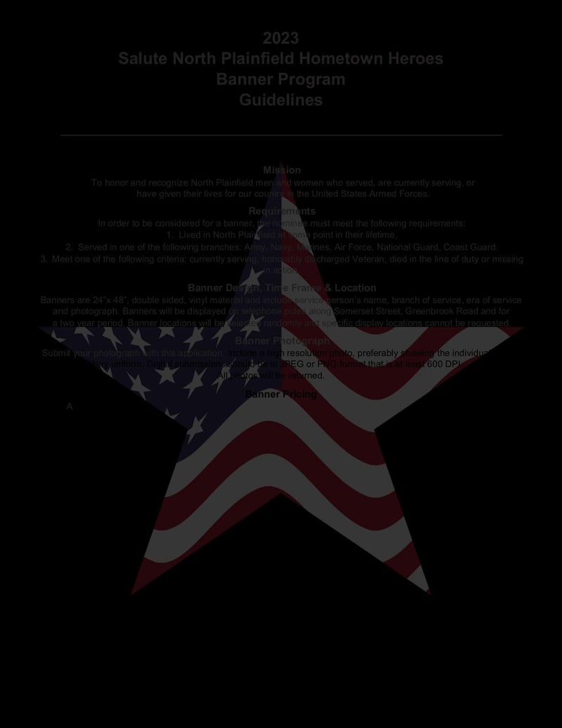 Large thumbnail of Hometown Heroes Banner Application Form - Apr 2022