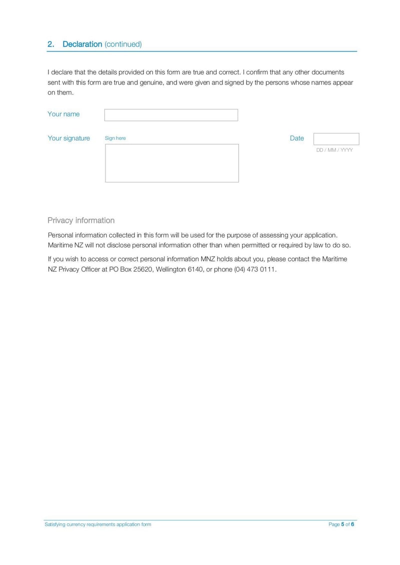 Large thumbnail of Satisfying Currency Requirements Application Form - Oct 2021