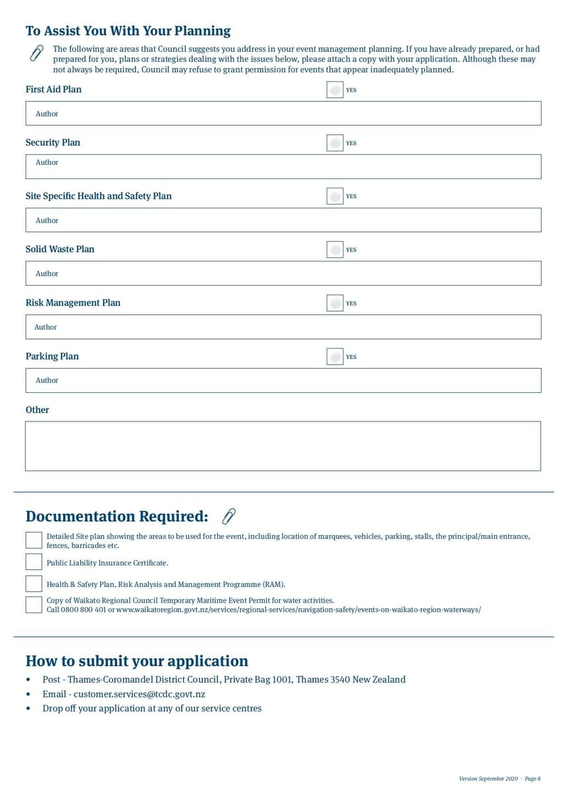 Large thumbnail of Application for Events and Activities Permit - Sep 2020