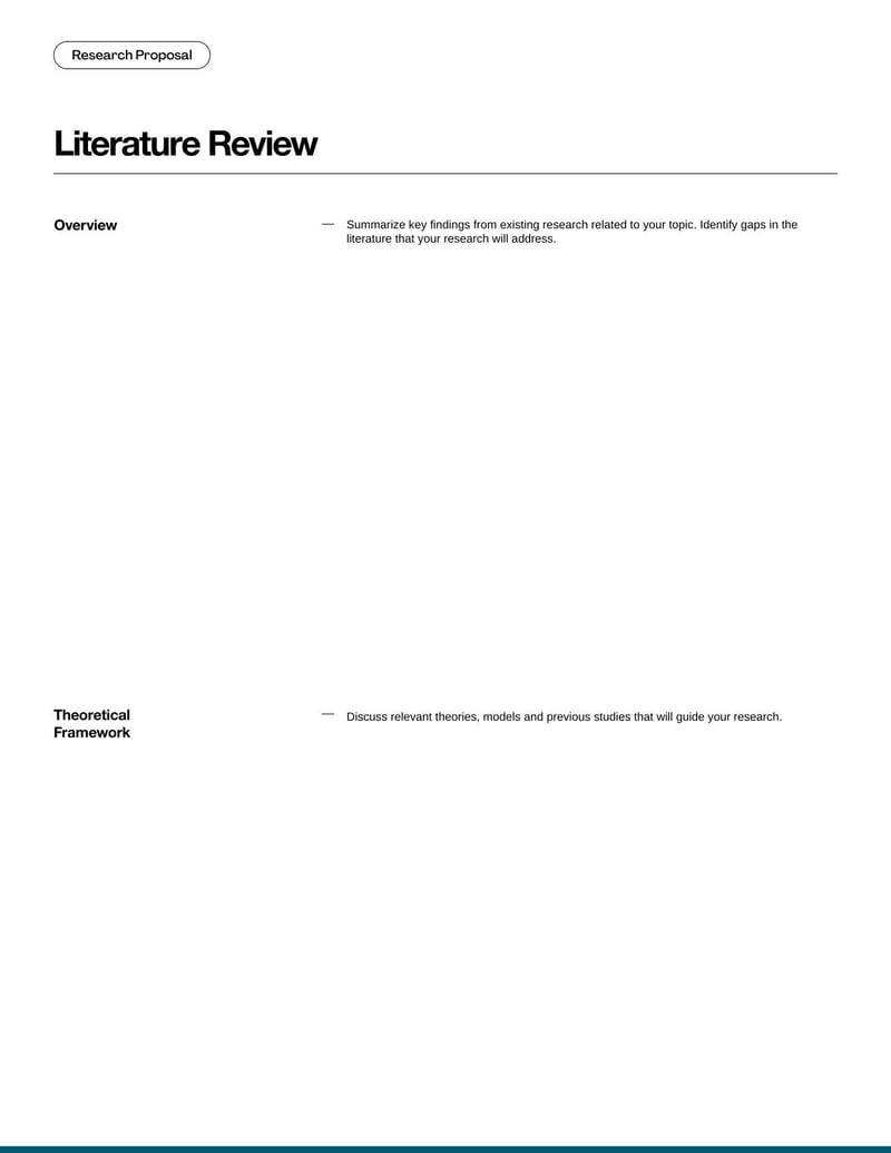 Research Proposal for outlining a research plan, objectives, and methodology