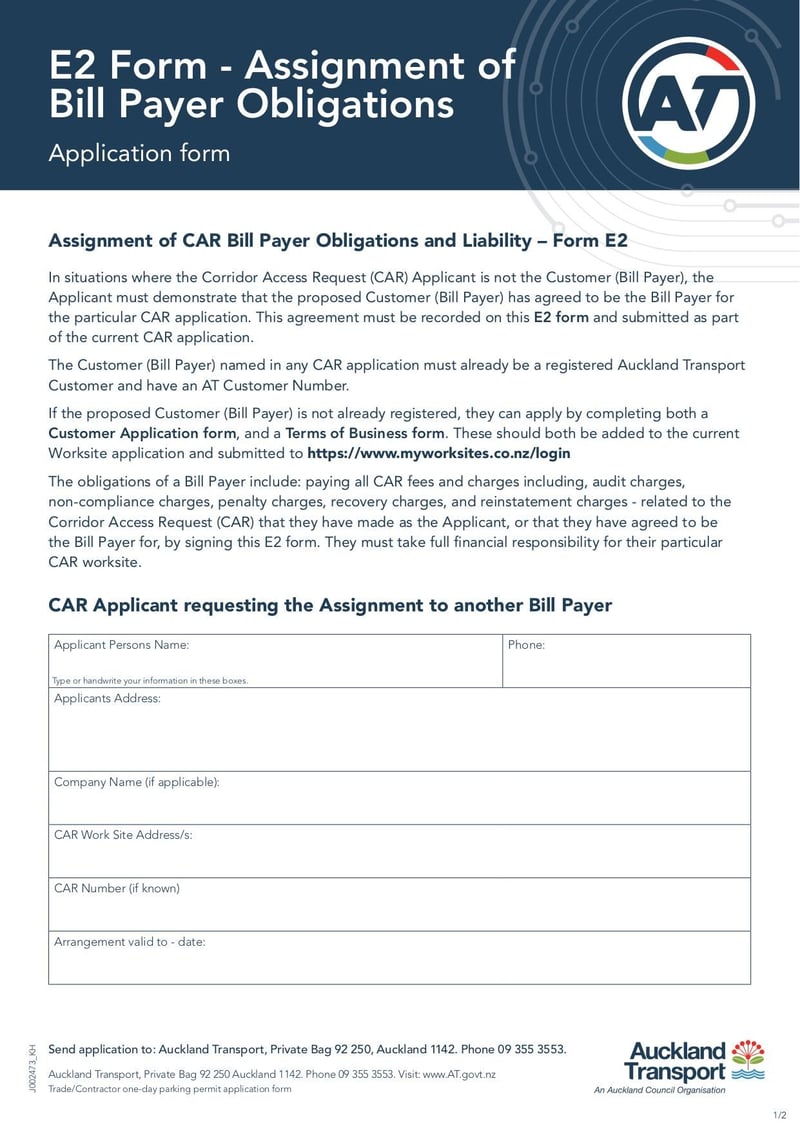 Large thumbnail of CAR E2 Form - Jun 2017