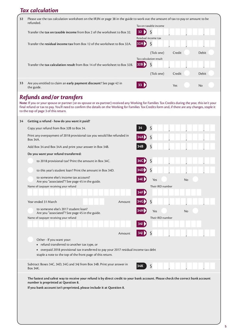 Large thumbnail of IR3 Individual Income Return - Mar 2017